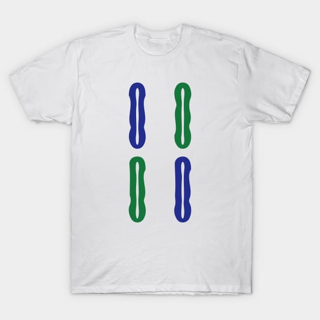 Four Bamboo Stick String Si Tiao 索 Tile. It's Mahjong Time! T-Shirt by Teeworthy Designs